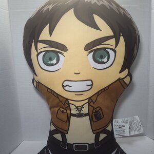 Attack on Titan Eren Yeager 20” Double-Sided Anime Pal-O Pillow Plush NWT